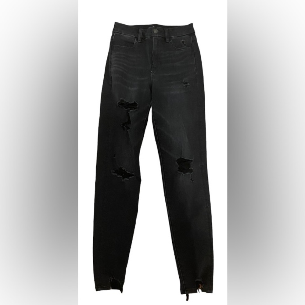 AE Dream Curvy High-Waisted Jegging, Size 0 Regular, Black